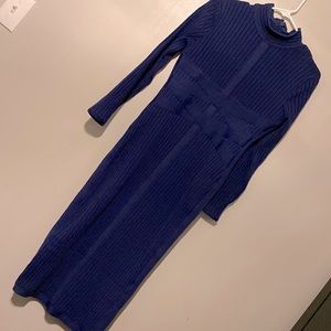 Navy blue bandage dress